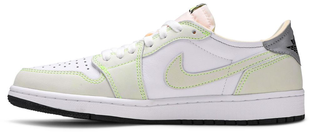Jordan 1 Retro Low White Ghost Green Black