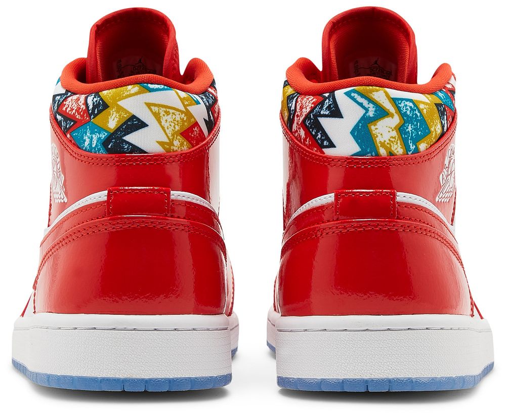 Jordan 1 Mid Barcelona Sweater Red Patent
