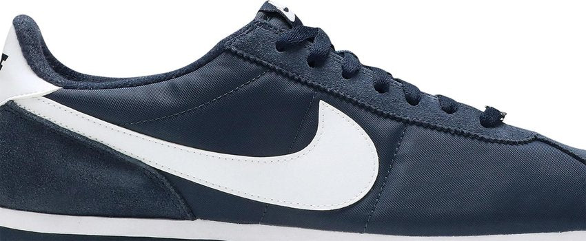 Nike Cortez Basic Nylon Obsidian White-Metallic Silver