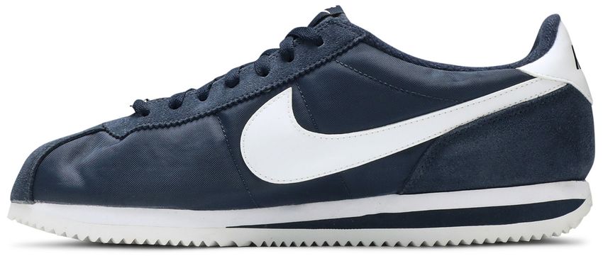 Nike Cortez Basic Nylon Obsidian White-Metallic Silver