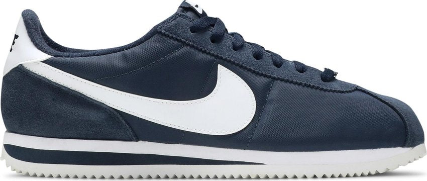 Nike Cortez Basic Nylon Obsidian White-Metallic Silver