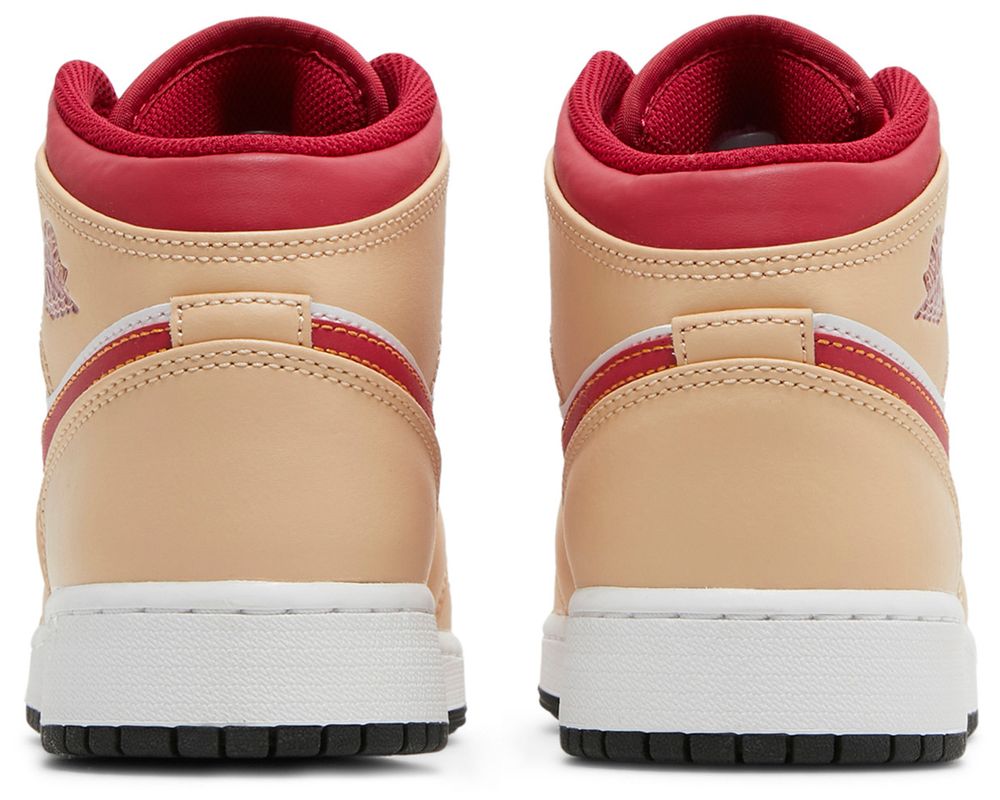 Jordan 1 Mid Light Cardinal Curry (GS)