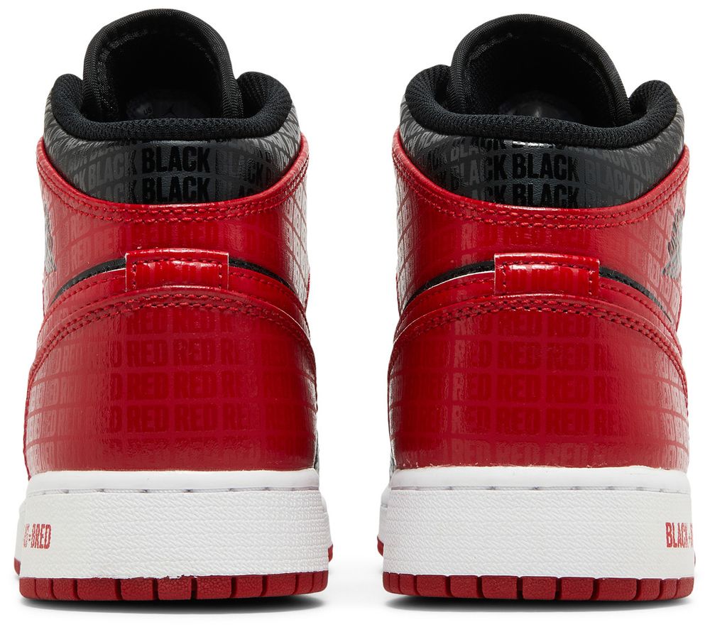 Jordan 1 Mid Bred Text (GS)