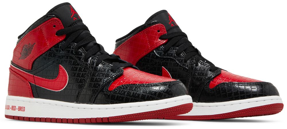 Jordan 1 Mid Bred Text (GS)