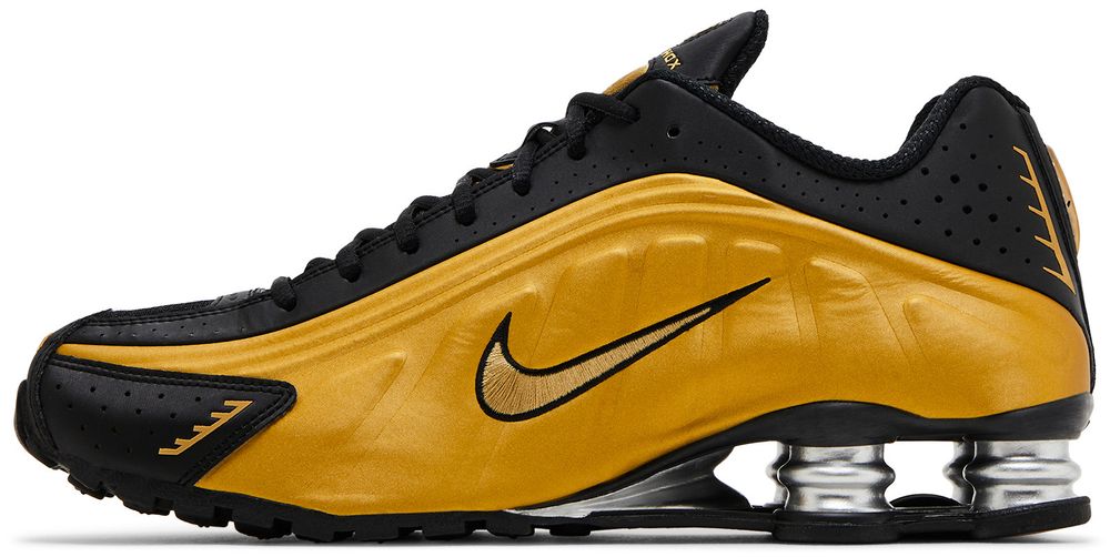 Nike Shox R4 Black Metallic Gold (Women's)