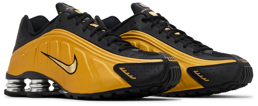 Nike Shox R4 Black Metallic Gold (Women's)