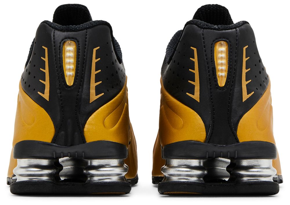Nike Shox R4 Black Metallic Gold (Women's)