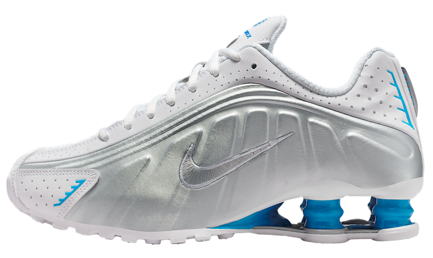 Nike Shox R4 White Blue Hero Silver (Women's)