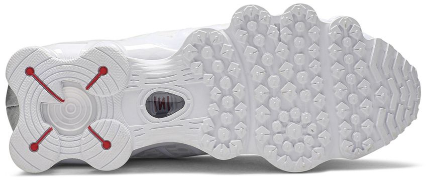 Nike Shox TL White Metallic Silver Max Orange (Women's)