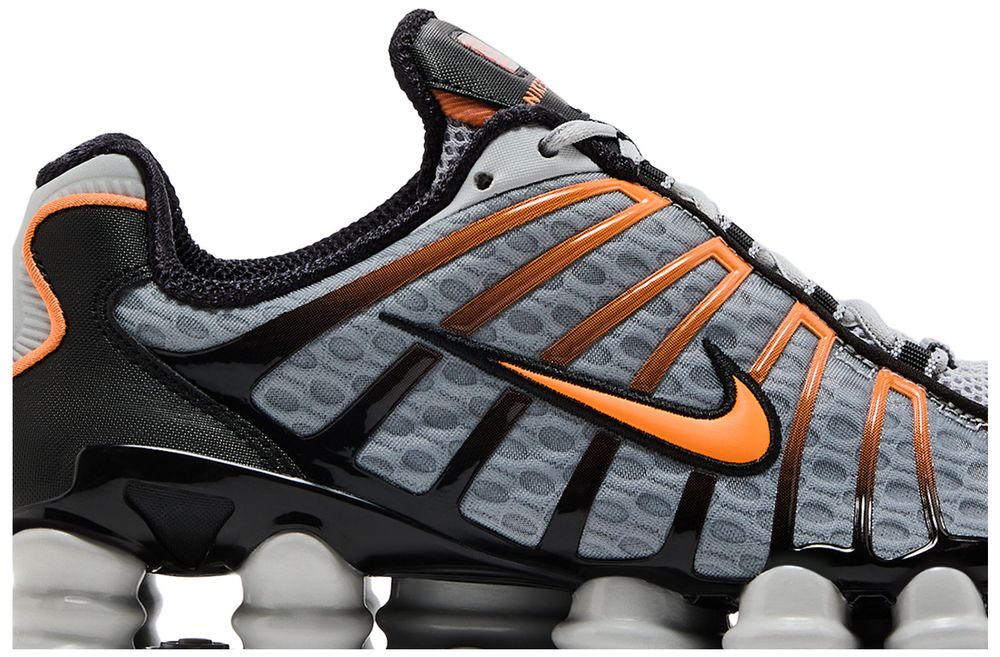 Nike Shox TL Light Smoke Grey Black Bright Mandarin