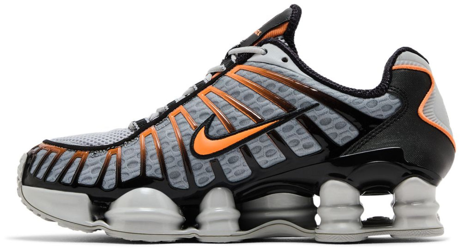 Nike Shox TL Light Smoke Grey Black Bright Mandarin