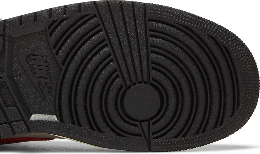 Jordan 1 Mid Black College Grey Gym Red (Women's)