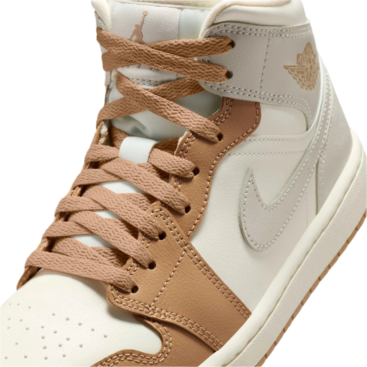 Jordan 1 Mid Tan Toe (Women's)