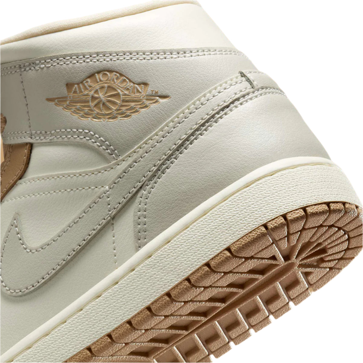 Jordan 1 Mid Tan Toe (Women's)