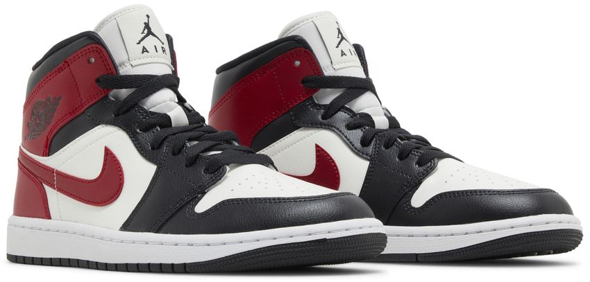 Jordan 1 Mid Gym Red Off Noir (Women's)