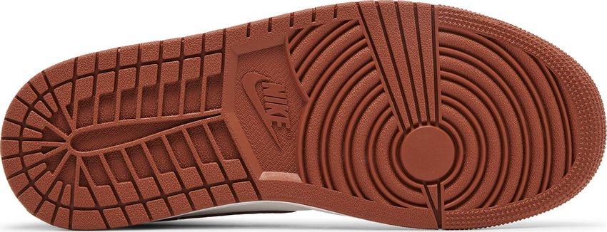 Jordan 1 Mid Dusty Peach Night Maroon (Women's)