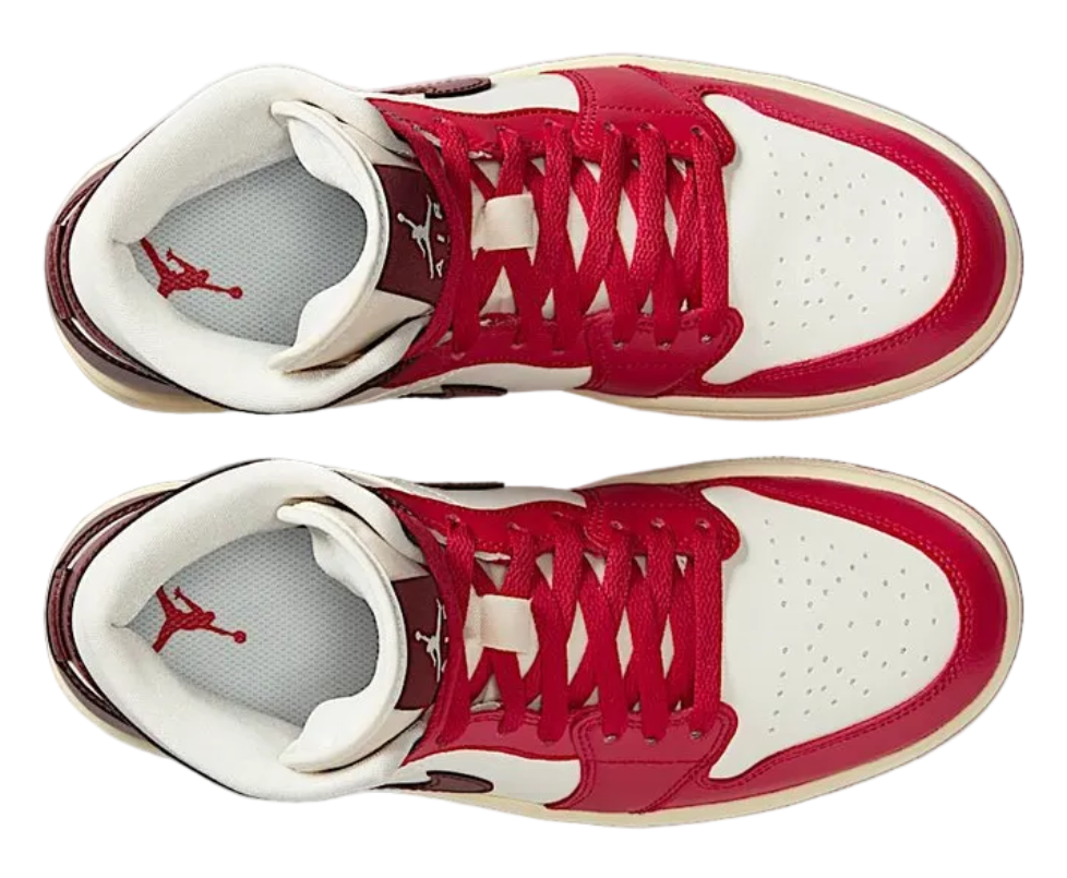 Jordan 1 Mid Sail Mystic Hibiscus (Women's)