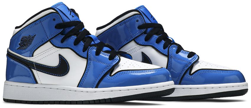 Jordan 1 Mid Signal Blue (GS)