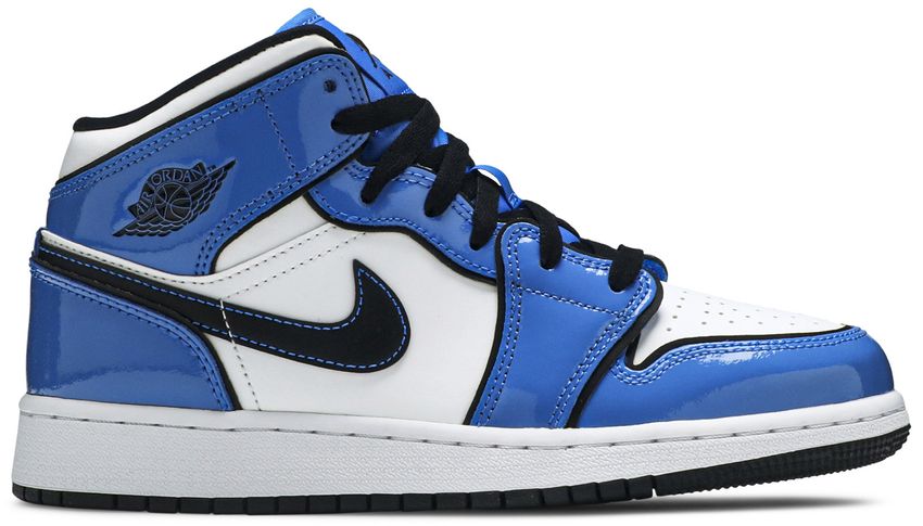 Jordan 1 Mid Signal Blue (GS)