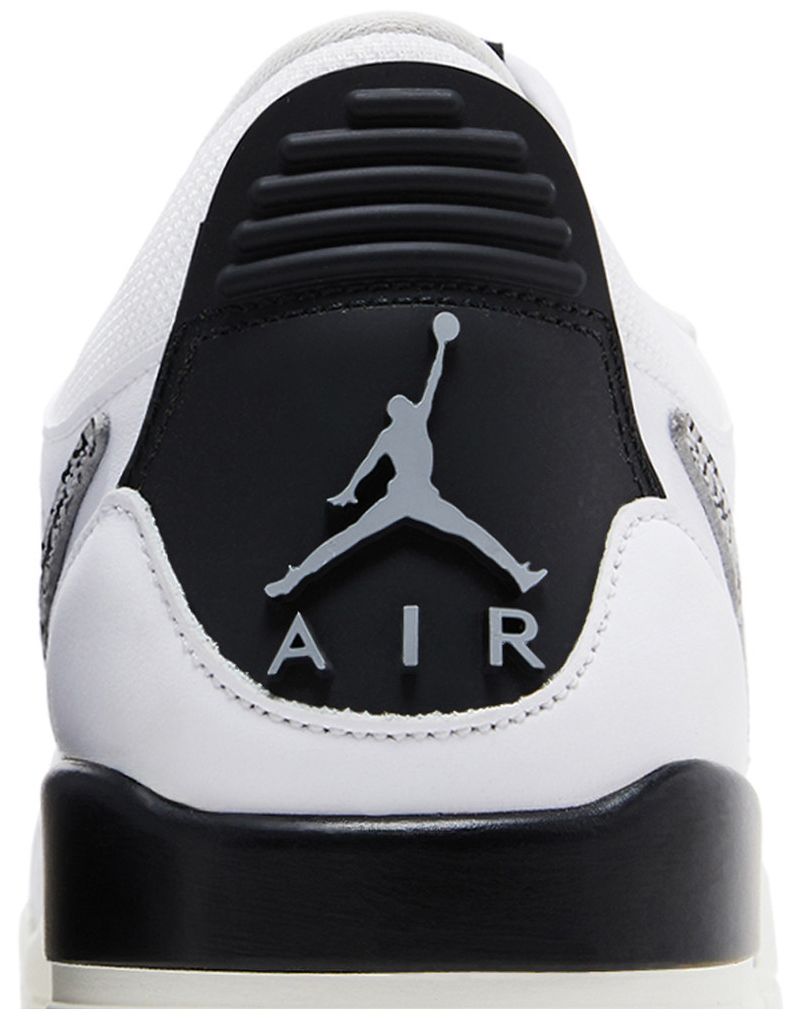 Jordan Legacy 312 Low White Black Elephant Swoosh