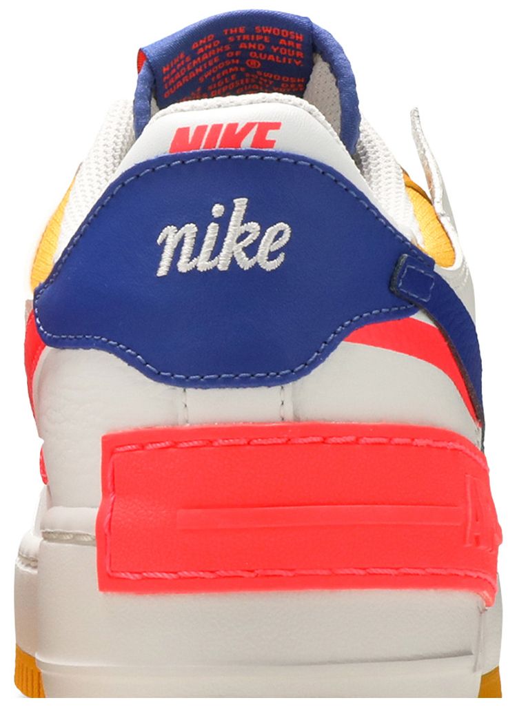 Nike Air Force 1 Shadow White Flash Crimson Astronomy Blue (Women's)