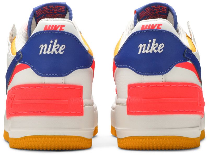 Nike Air Force 1 Shadow White Flash Crimson Astronomy Blue (Women's)
