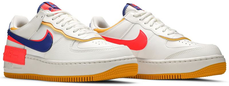 Nike Air Force 1 Shadow White Flash Crimson Astronomy Blue (Women's)
