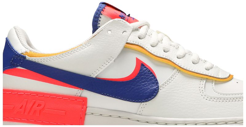 Nike Air Force 1 Shadow White Flash Crimson Astronomy Blue (Women's)