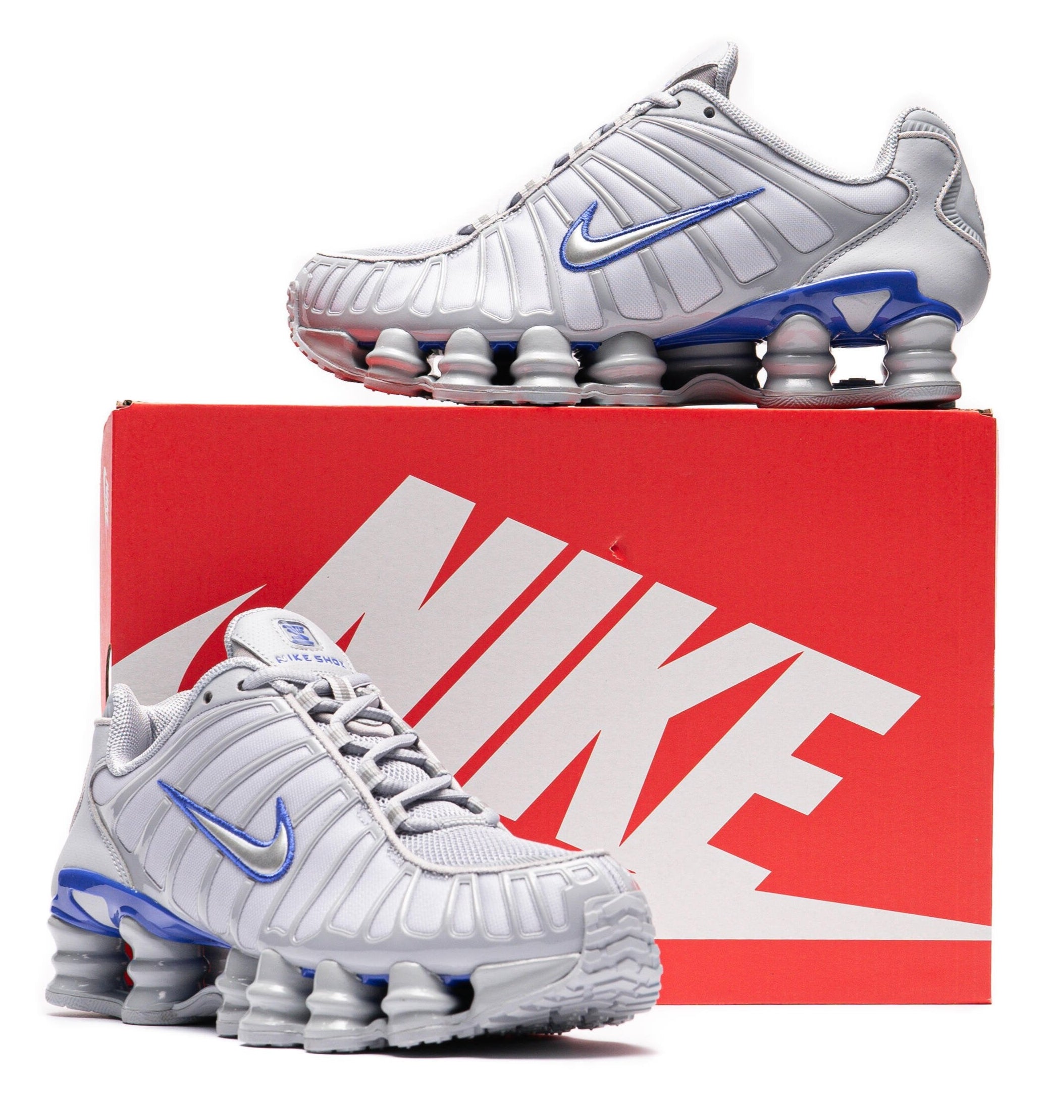 Nike Shox TL Wolf Grey Metallic Silver Blue