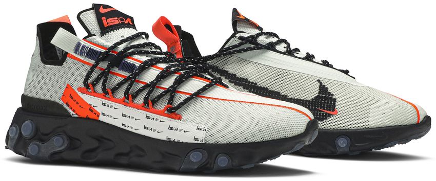 Nike React Runner ISPA Ghost Aqua Total Crimson