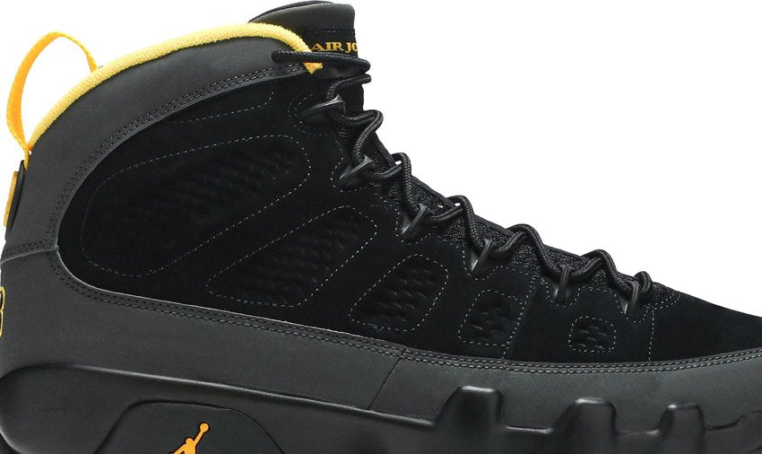 Jordan 9 Retro Dark Charcoal University Gold