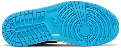 Jordan 1 Low Black Dark Powder Blue (Women's)
