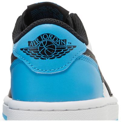 Jordan 1 Low Black Dark Powder Blue (Women's)