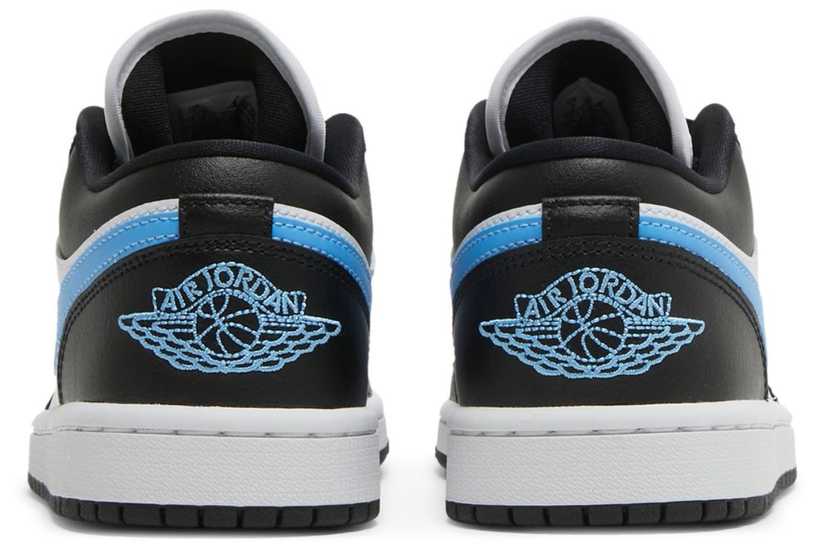 Jordan 1 Low Black University Blue White (Women's)