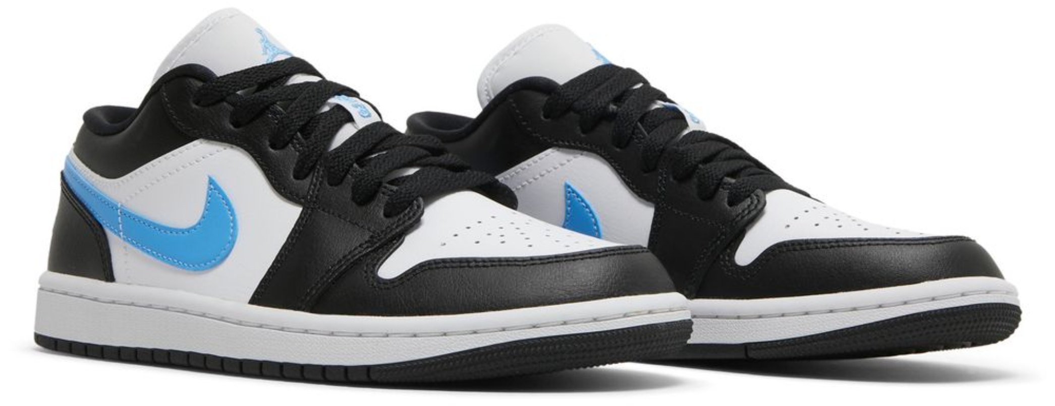 Jordan 1 Low Black University Blue White (Women's)
