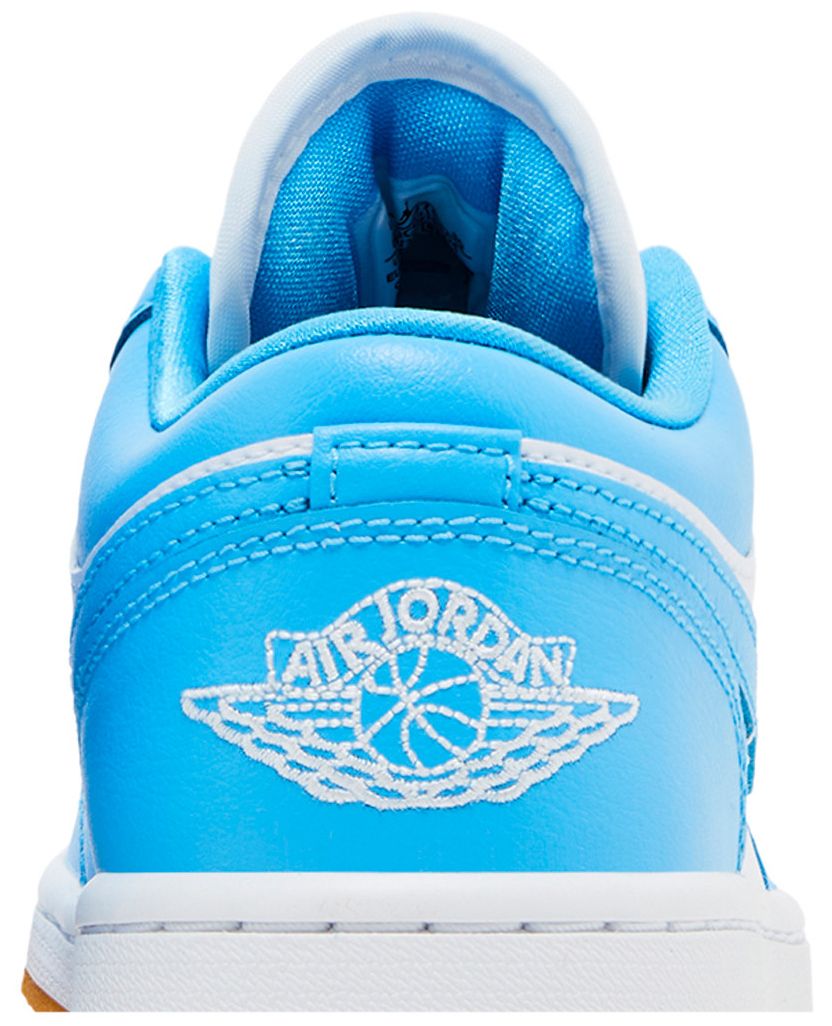 Jordan 1 Low White Gum Light Brown Dark Powder Blue (Women's)