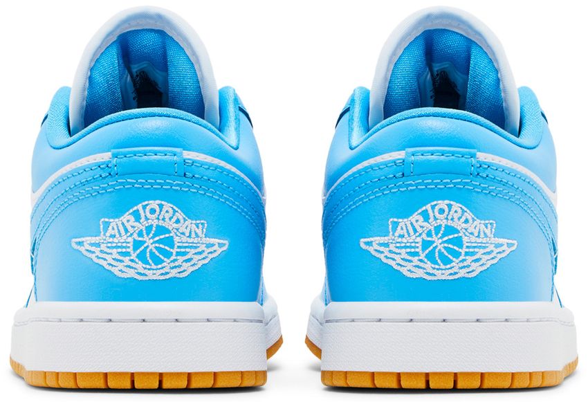 Jordan 1 Low White Gum Light Brown Dark Powder Blue (Women's)