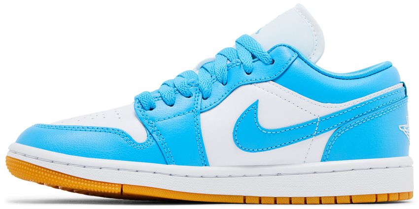 Jordan 1 Low White Gum Light Brown Dark Powder Blue (Women's)
