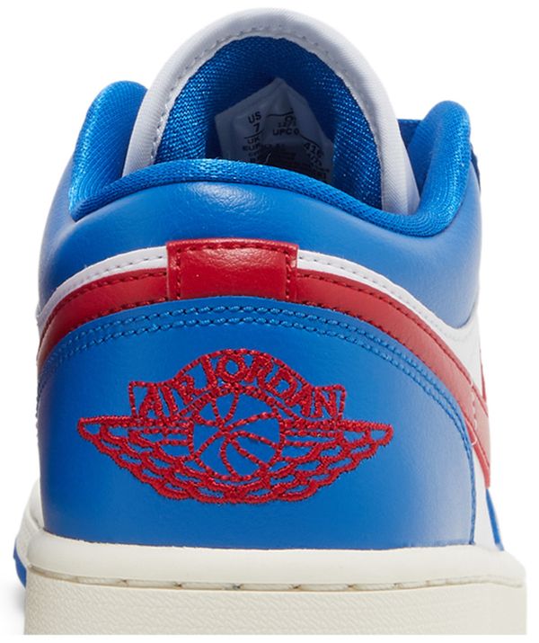Jordan 1 Low Sport Blue Gym Red (Women's)