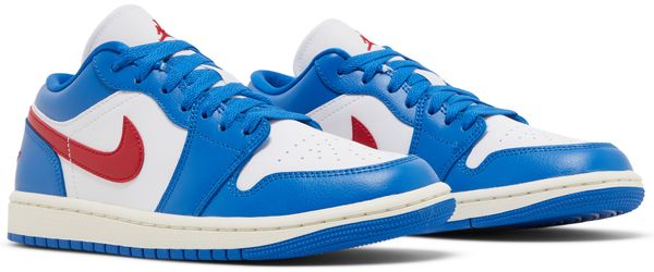 Jordan 1 Low Sport Blue Gym Red (Women's)