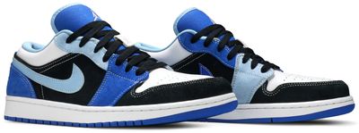 Jordan 1 Low Black Blue White
