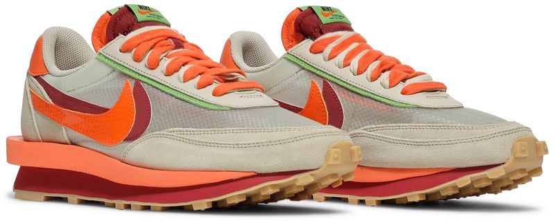 Nike LD Waffle sacai CLOT Net Orange Blaze