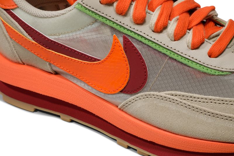 Nike LD Waffle sacai CLOT Net Orange Blaze
