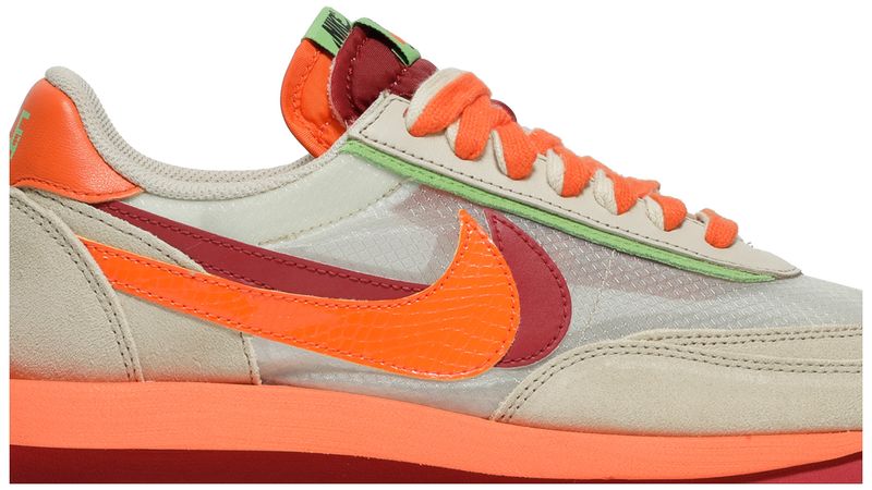 Nike LD Waffle sacai CLOT Net Orange Blaze