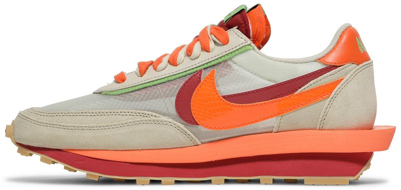 Nike LD Waffle sacai CLOT Net Orange Blaze