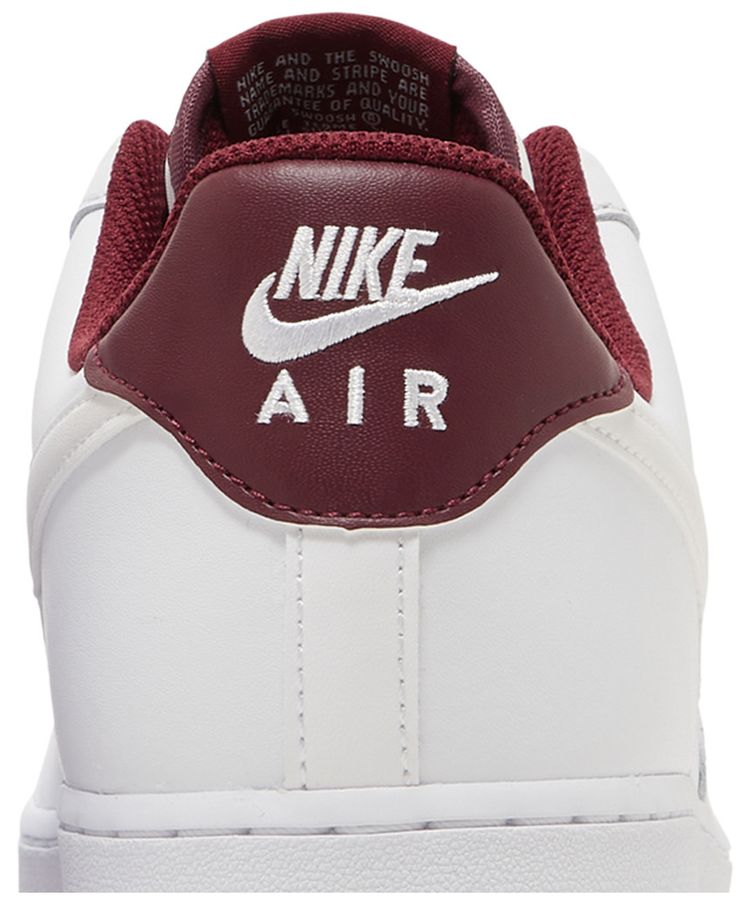 Nike Air Force 1 Low '07 White Dark Beetroot