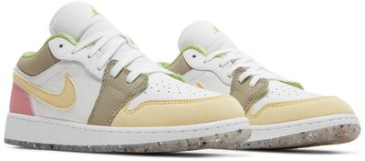 Jordan 1 Low Pastel Grind Vivid Green (GS)