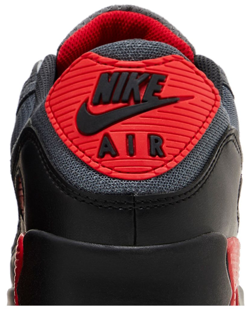 Nike Air Max 90 Smoke Grey Fire Red
