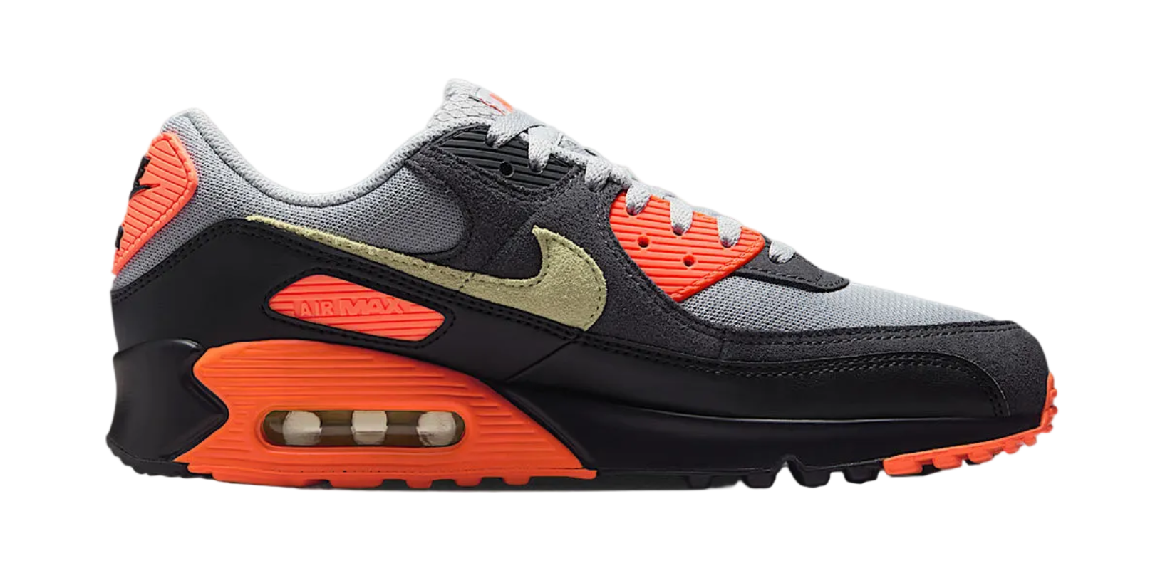 Nike Air Max 90 Light Smoke Grey Hyper Crimson Limelight
