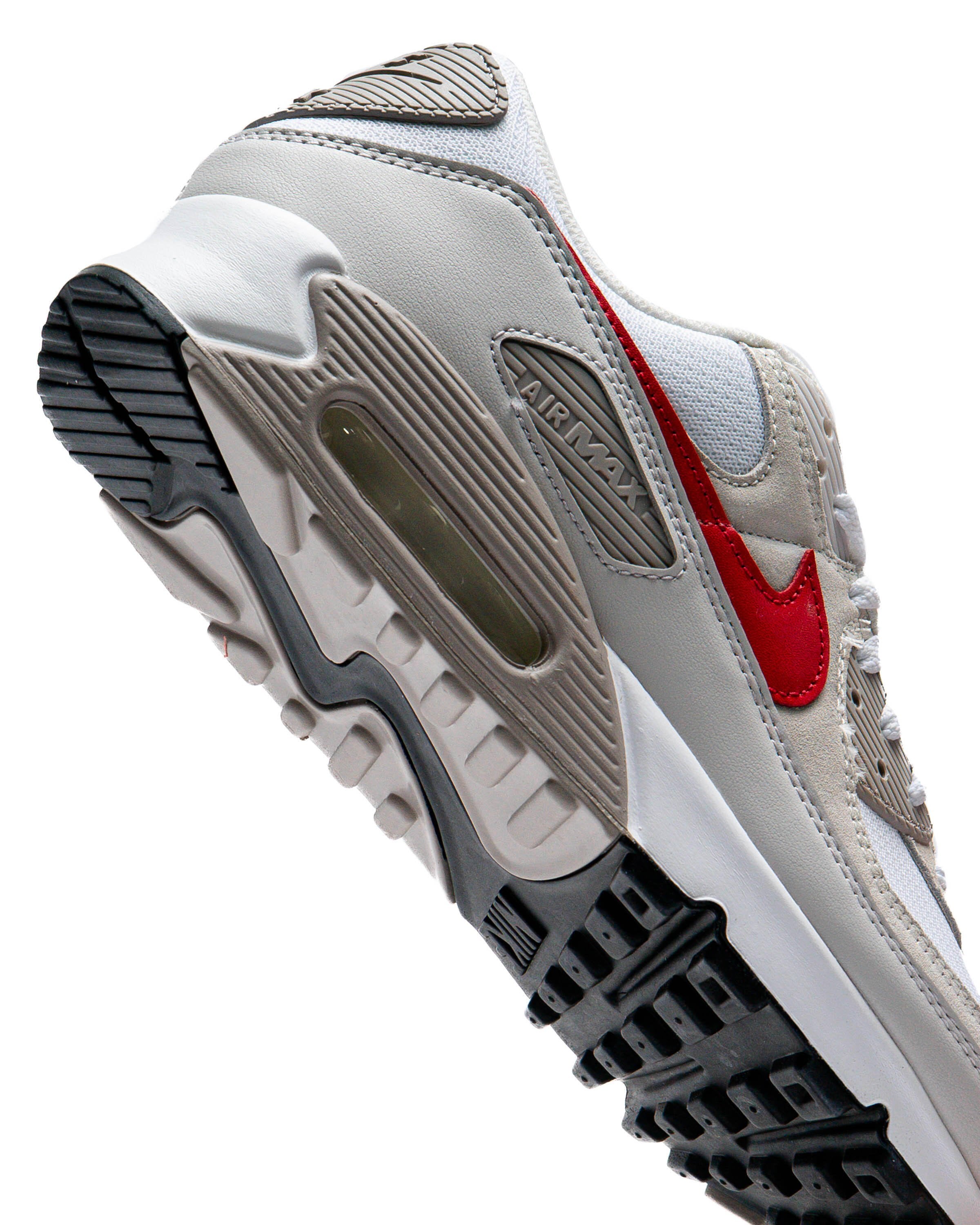 Nike Air Max 90 White College Grey Vast Grey University Red